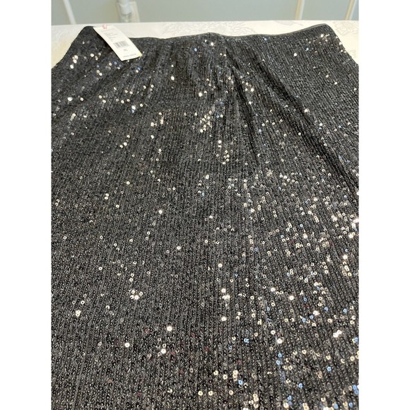 NWT Vineyard Vines Black Sequin Midi Skirt Sz XL MSRP $228 - Picture 4 of 12